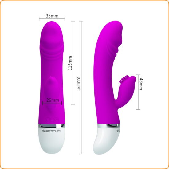 David Silicone Penis Rabbit Vibrator - Image 8