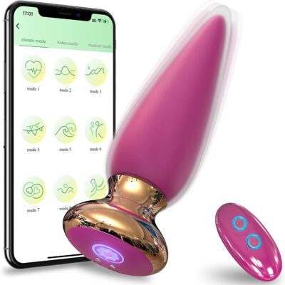 10-Speed APP and Remote Control Vibrating Anal Plug