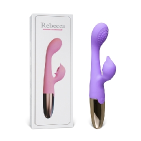 Purple 10-Speed Waterproof Vibrating Silicone Vibrator – Rechargeable