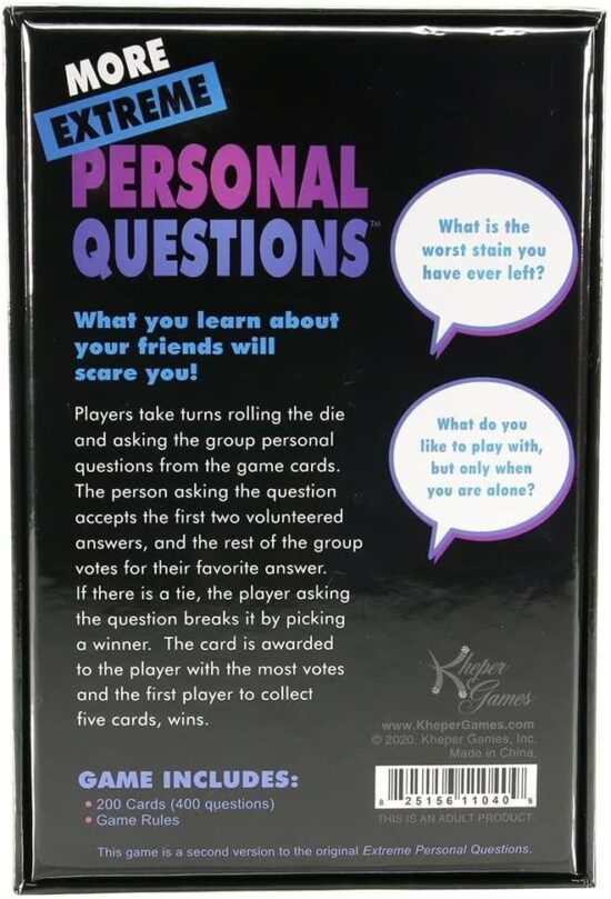 More Extreme Personal Questions - The Party Game That Breaks All Your Boundaries - Image 5